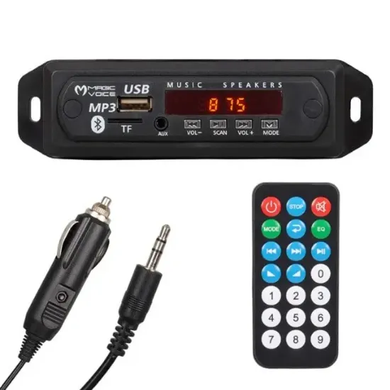 Magicvoice USB-400 Bluetooth-Aux-Usb-SD-Mmc Kumandalı Oto Teyp Çevirici Dijital Player resmi