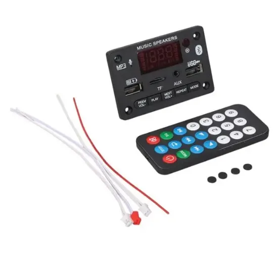 Magicvoice USB-SD-Bluetooth-Kumanda-2*40W Anfi Çıkışlı Oto Teyp Çevirici Dijital Player Board resmi