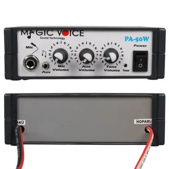 12 Volt 40 Watt Mini Metal Kasa Pazarcı Anfisi resmi