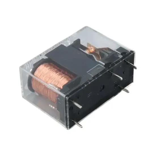 5 Volt Şeffaf 5 Bacak 10A Tek Kontak Röle HLS14F1L-DC5V-C resmi