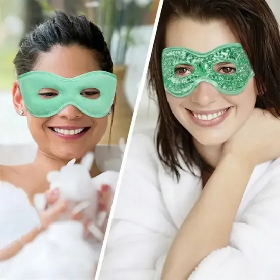 Sunup SN-29668 Jel Boncuklu Göz Maskesi Soğuk & Sıcak Kullanım Rahatlatıcı Terapi Maskesi resmi