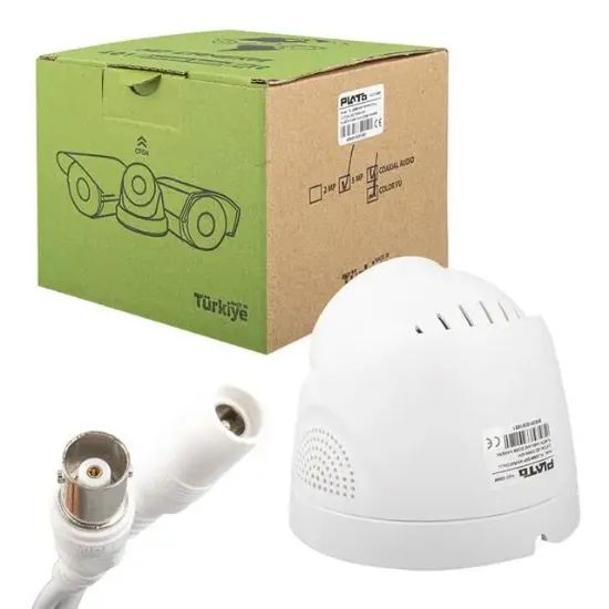 Plato PL-22996 5MP Color VU 3.6 mm 2 Atom LED AHD Dome Kamera resmi