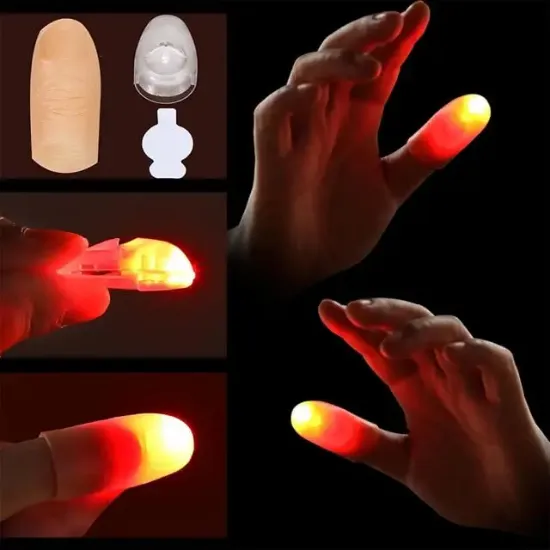 Sunup Sn-24882 Profesyonel Kirmizi LED Işikli Sihirbazlik Baş Parmaği Seti resmi