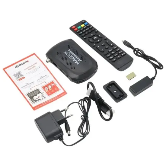 Magbox Atlantic Display Gözlü Tkgs'li 1080P Full HD Mini Uydu Alıcısı                                resmi