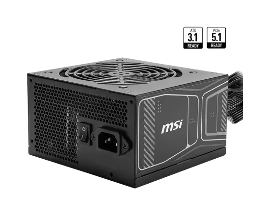 MSI MAG A750GN PCIE5 750W 80+ GOLD PSU NONMODULAR resmi