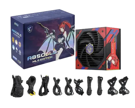 MSI MAG A850GLS MLG EDITION PCIE5 850W 80+ GOLD resmi