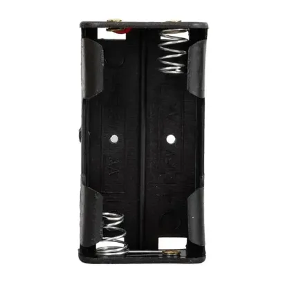 PowerMaster Plastik Siyah Pil Yuvası 2'Li AA (IC-233A) resmi