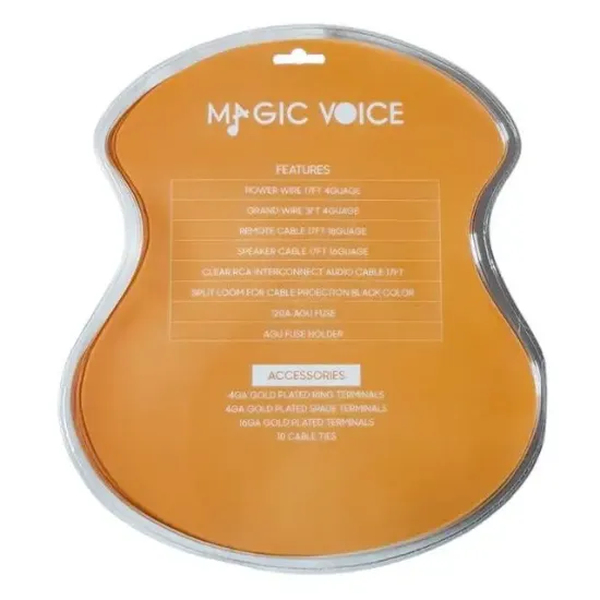 MagicVoice MV-6189 4GA Oto Amfi - Anfi Kablo Seti 120A Sigorta Dahil resmi