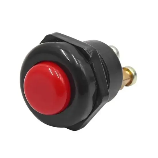 PowerMaster IC-180A-1 22mm Plastik 2P Marş Korna Butonu Kırmızı resmi