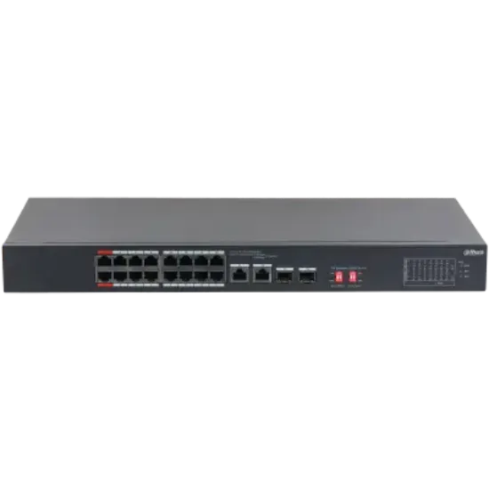 DAHUA DH-S3218-16ET-135 16 PORT 16XFE-2XGE-2XGE/SFP 135W POE SWİTCH resmi