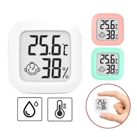 PowerMaster PM-6235 Oda Tipi Mini Ekranlı Sıcaklık Nem Ölçer Termometre resmi