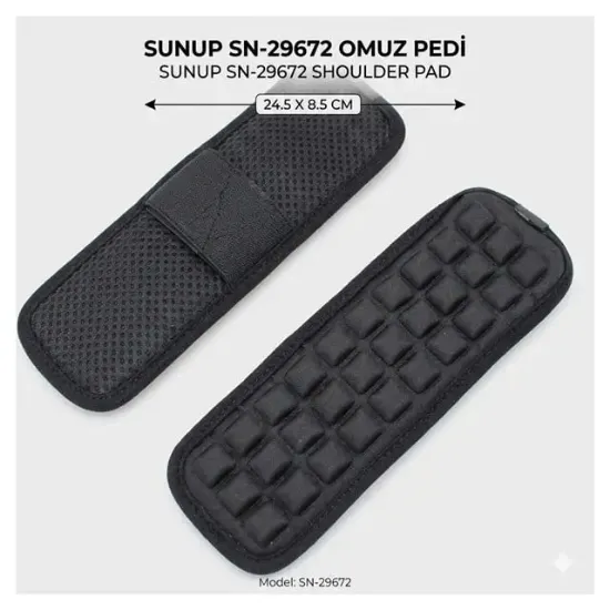 Sunup SN-29672 Çanta Askı Omuz Destek Pedi 24.5x8.5cm resmi