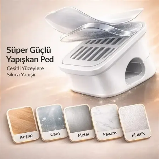 Sunup SN-29136 Manyetik 6'lı Kablo Tutucu  Düzenleyici Organizer Klips Beyaz                                                          resmi
