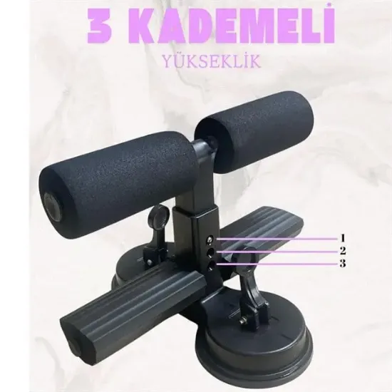 Sunup SN-29962 Çift Vantuzlu  Ev Tipi 3 Kademe Boy Ayarlı Mekik - Karın Egzersiz Aleti               resmi