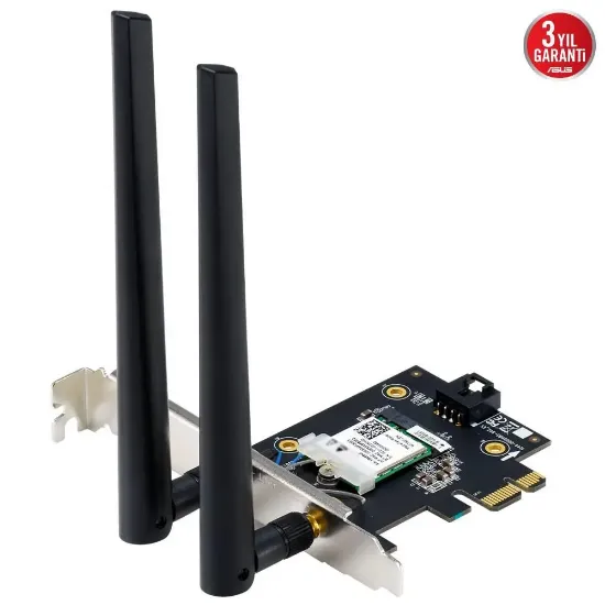 ASUS PCE-BE6500 WIFI7 PCI-E BLUETOOTH KABLOSUZ ADAPTÖR resmi