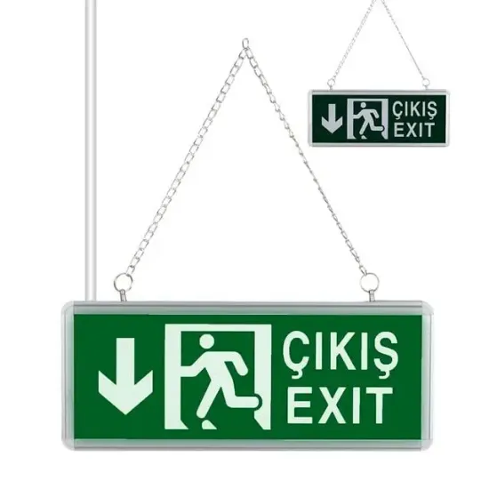 ZMR ZMR-670/Y.02 3W Yukarı-Aşağı Yön Acil Çıkış Yönlendirme Tabelası - Lambası (38X30X36Mm) resmi