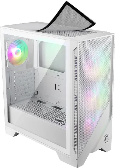 MSI MAG Forge 320R AIRFLOW Beyaz mATX Kasa resmi