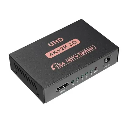 Hytech HY-LU4 4 Port 4Kx2K HDMI Splitter Dağıtıcı resmi