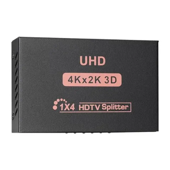 Hytech HY-LU4 4 Port 4Kx2K HDMI Splitter Dağıtıcı resmi