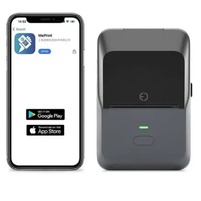 Powermaster PM-29886 Çok Amaçlı Bluetooth Destekli Taşınabilir Akıllı Termal Etiket Yazıcısı resmi