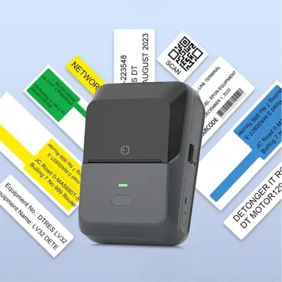 Powermaster PM-29886 Çok Amaçlı Bluetooth Destekli Taşınabilir Akıllı Termal Etiket Yazıcısı resmi