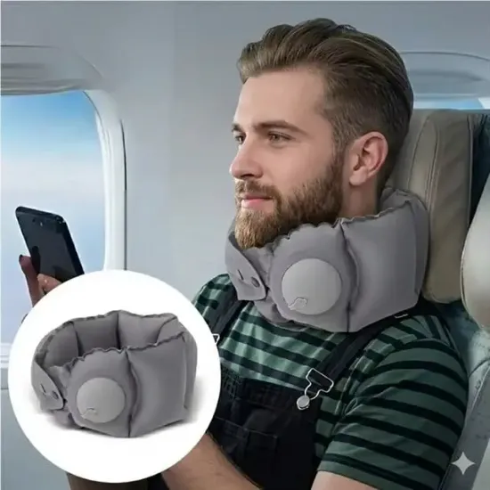 Sunup SN-29979 Taşınabilir Şişme Seyahat Boyun Yastığı resmi