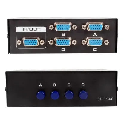 Powermaster 4 Port Vga Switch resmi