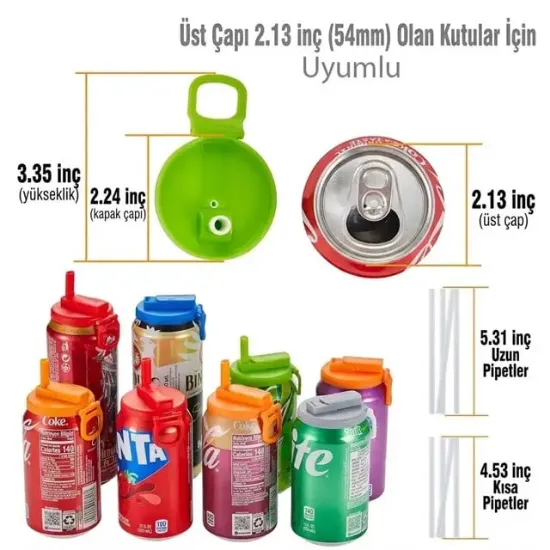 Sunup SN-29911 Kutulu İçecekler İçin Pipetli İçecek Kapağı    resmi