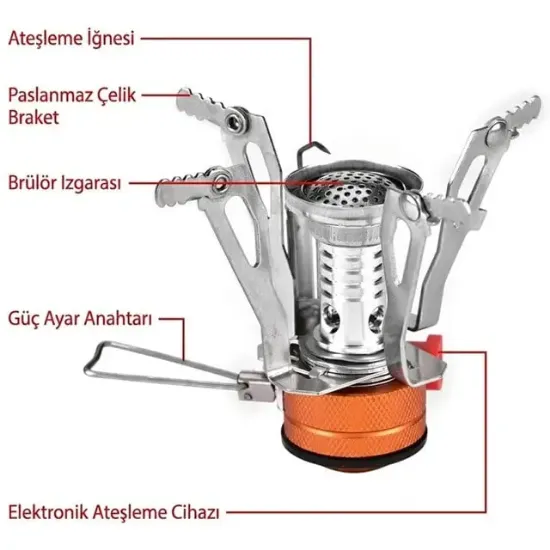 Sunup SN-29972 Taşınabilir Portatif Mini Kamp Ocağı resmi