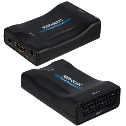 PowerMaster PM-18587 HDMI to SCART Aktif Çevirici Dönüştürücü Adaptör PAL/NTSC resmi