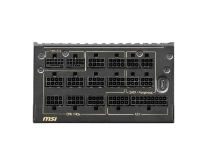 MSI MEG AI1600T PCIE5 1600W80+ TITANIUM FULMODULAR resmi