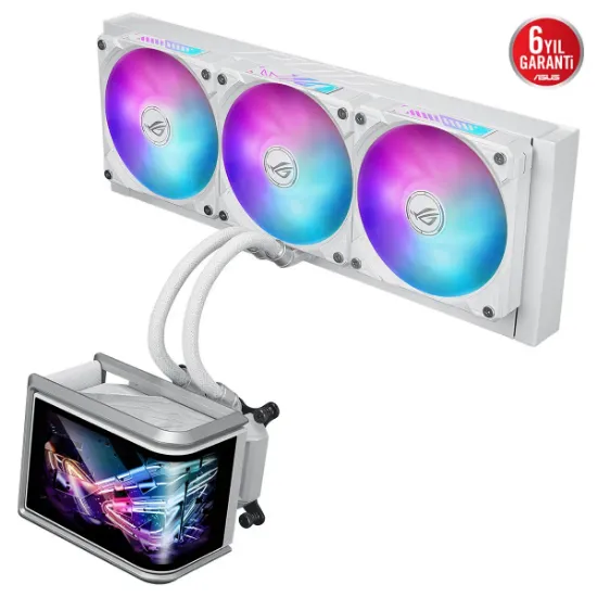 ASUS ROG RYUO IV 360 ARGB WHITE 360MM AIO SIVI SOĞUTMA 12CM resmi