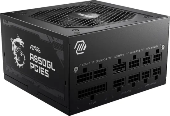 MSI MAG A850GL PCIE5 850W 80+ GOLD PSU FULLMODULAR resmi