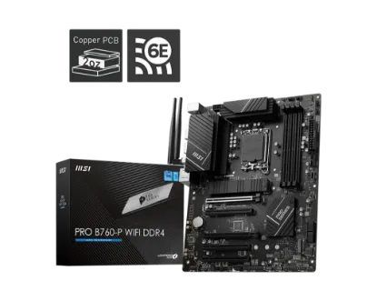 MSI PRO B760-P WIFI DDR4 5333MHZ(OC) DDR4 HDMI DP M.2 1700p  resmi