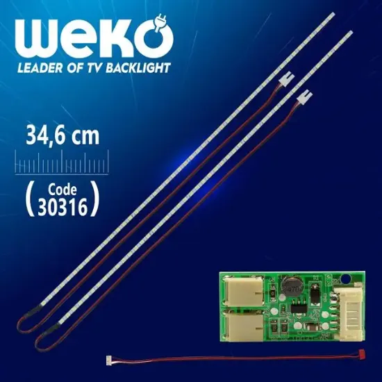 17'' inç 57 Ledli 34 Cm Universal Monitör E-Led Takımı resmi
