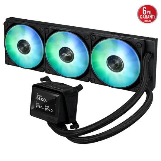 ASUS MAX GAMING LC 360 ARGB LCD SIVI SOGUTMA resmi