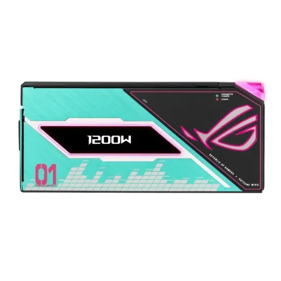 ASUS ROG-THOR-1200P3-MIKU PLATINUM III 1200W PSU resmi