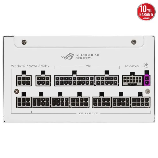 ASUS ROG Strix 1000W 80+ Platinum White Edition resmi