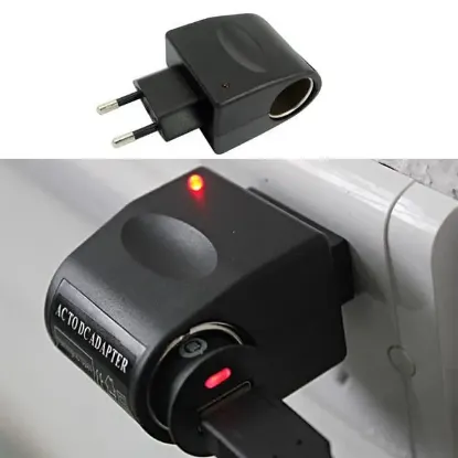 Powermaster PM-15950 220 Volt AC to 12 Volt DC Çakmak Fişi Çevirici Adaptör resmi