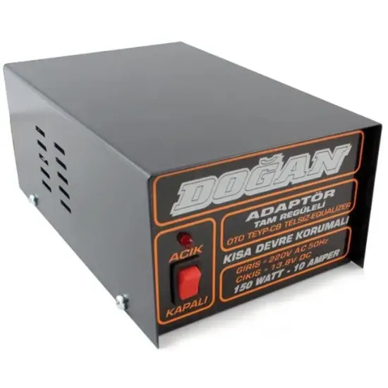 12 Volt 10 Amper Regüleli Adaptör Doğan resmi