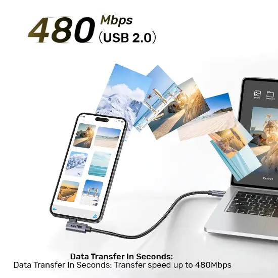 UNITEK 90D USB-C SARJ KABLO 5M 100W (C14123BK-5M) resmi