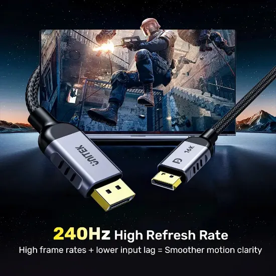 UNITEK DISPLAY PORT 2.1 KABLO 1.5MT (C1626GY01-1.5M) resmi