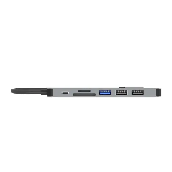 UNITEK USB-C 7in1 UNIVERSAL DOCK STATION (H1118A) resmi