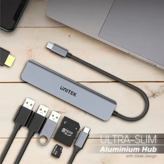 UNITEK USB-C 7in1 UNIVERSAL DOCK STATION (H1118A) resmi