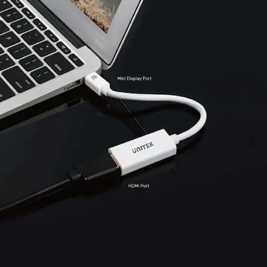 UNITEK MINIDISPLAY PORT TO HDMI 4K ADAPTÖR(Y-6331) resmi