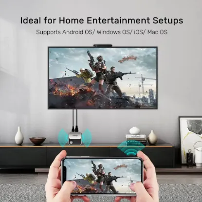 UNITEK 4K KABLOSUZ GÖRÜNTÜ AKTARICI (V1162B01) resmi
