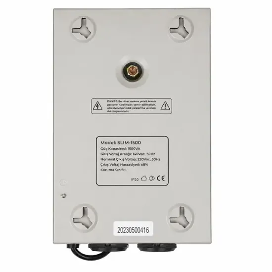 Powermaster SLIM-1500 Otomatik 1500 Watt Voltaj Kombi Regülatörü resmi