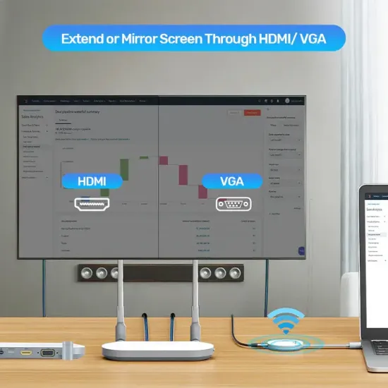 UNITEK KABLOSUZ HDMI VERİCİ & ALICI KIİTİ (V1183A01) resmi