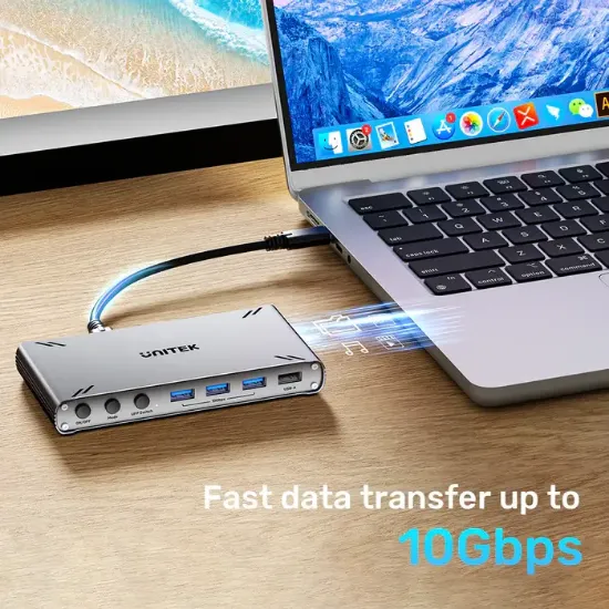UNITEK USB-C 10GBPS HDMI KVM SWITCH (D1118AGY01-EU) resmi