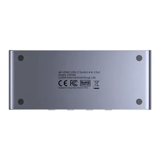UNITEK 4K HDMI/USB-C SWITCH 4IN1OUT(V1313AGY01-EU) resmi